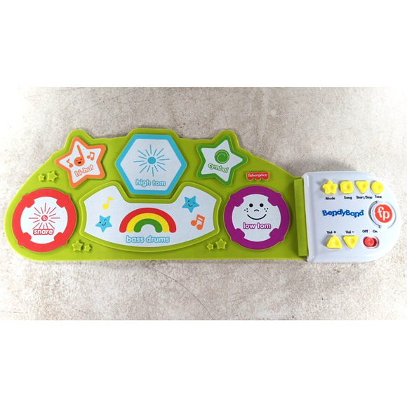 Bendy Band Roll Up Drum Set Develops Motor Skills 3+ Years by Fisher Price - Picture 1 of 5